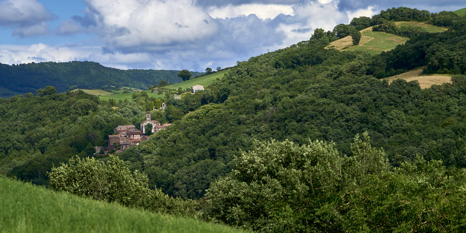 La Cazotte Broquiès à flanc de colline